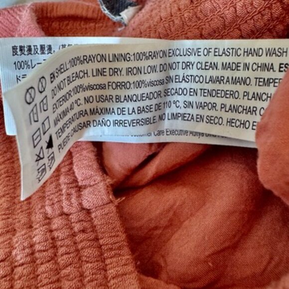 Salmon Pink Wide Leg Pants - Picture 8 of 11